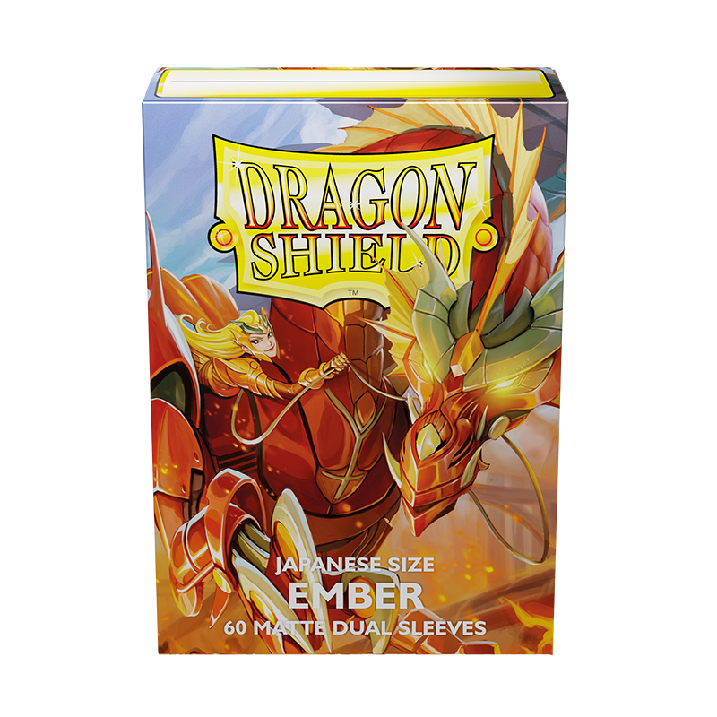 Dragon Shield: Japanese Size 60ct Sleeves - Ember (Dual Matte) | Total Play