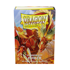 Dragon Shield: Japanese Size 60ct Sleeves - Ember (Dual Matte) | Total Play