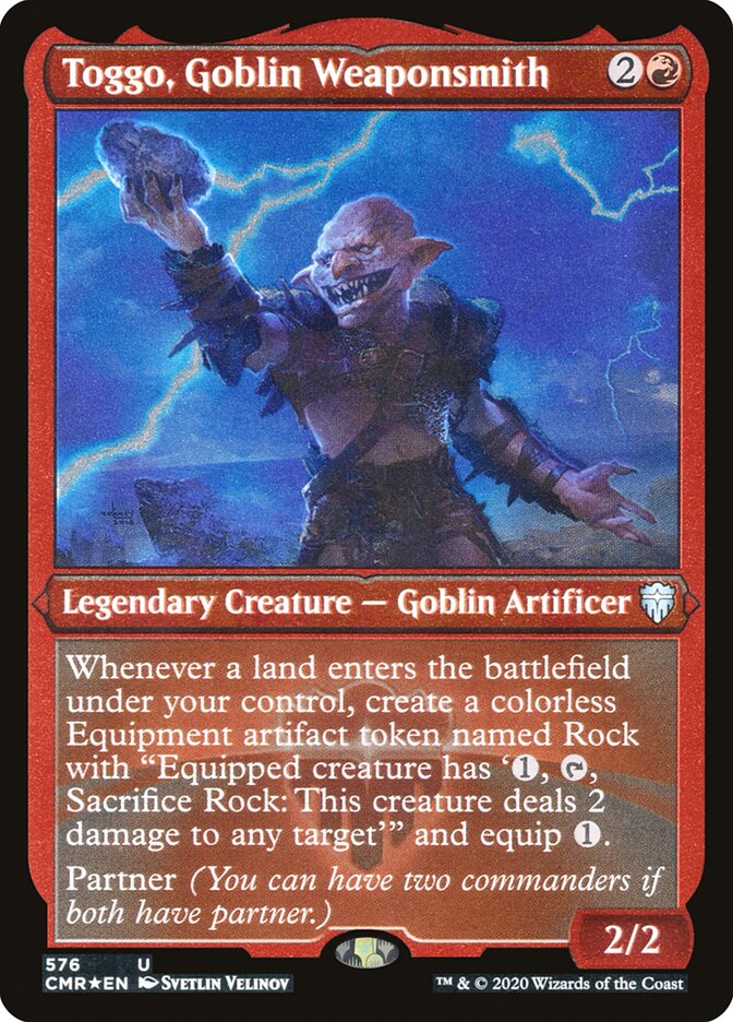 Toggo, Goblin Weaponsmith (Etched) [Commander Legends] | Total Play