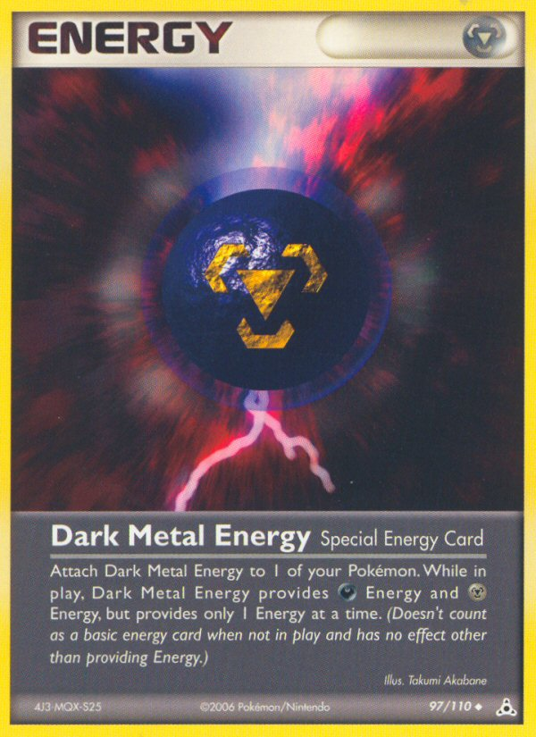 Dark Metal Energy (97/110) [EX: Holon Phantoms] | Total Play