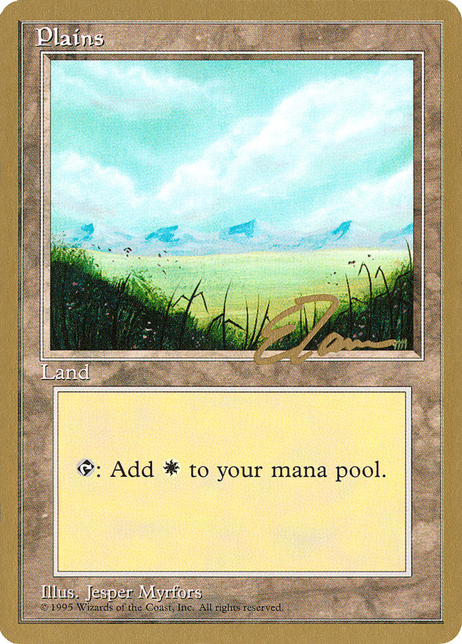 Plains (et366) (Eric Tam) [Pro Tour Collector Set] | Total Play