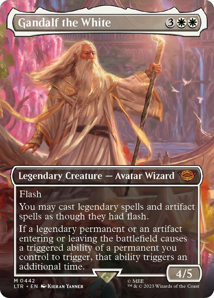 Gandalf the White (Borderless Alternate Art) [The Lord of the Rings: Tales of Middle-Earth] | Total Play