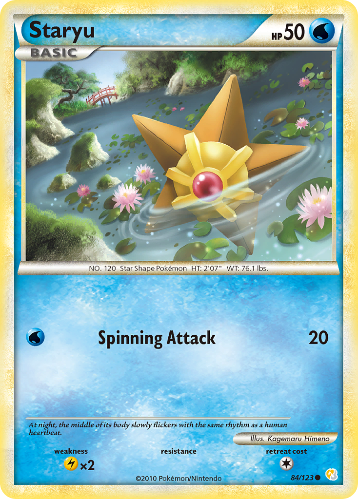 Staryu (84/123) [HeartGold & SoulSilver: Base Set] | Total Play