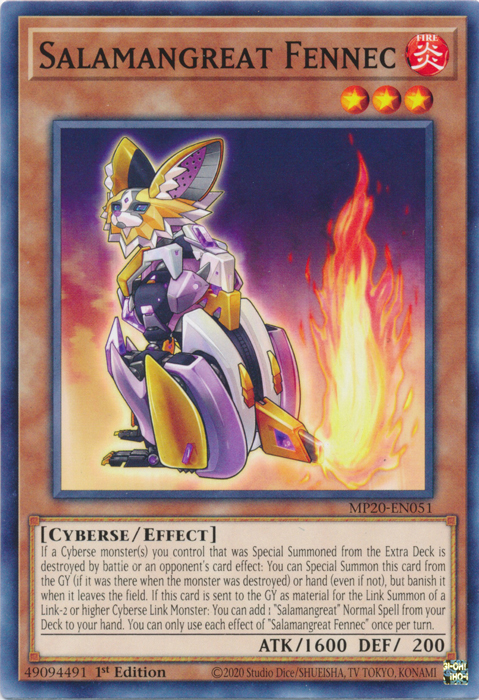 Salamangreat Fennec [MP20-EN051] Common | Total Play