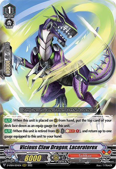 Vicious Claw Dragon, Laceraterex (D-VS04/034EN) [V Clan Collection Vol.4] | Total Play