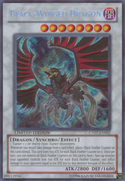 Black-Winged Dragon [CT07-EN002] Secret Rare | Total Play