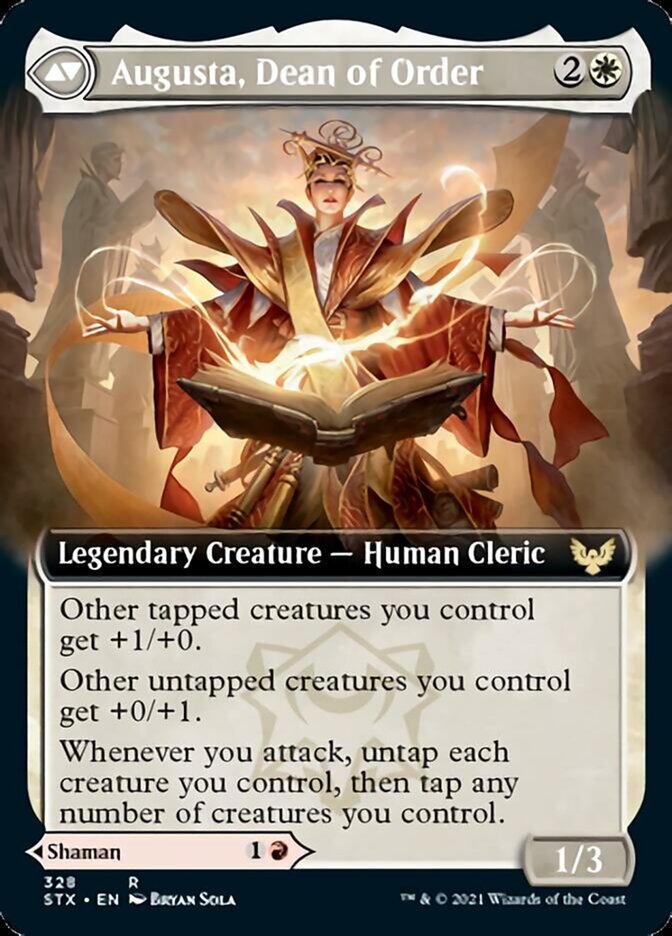 Plargg, Dean of Chaos // Augusta, Dean of Order (Extended Art) [Strixhaven: School of Mages] | Total Play