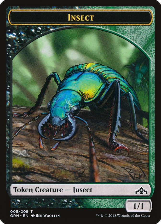 Insect Token [Guilds of Ravnica Tokens] | Total Play