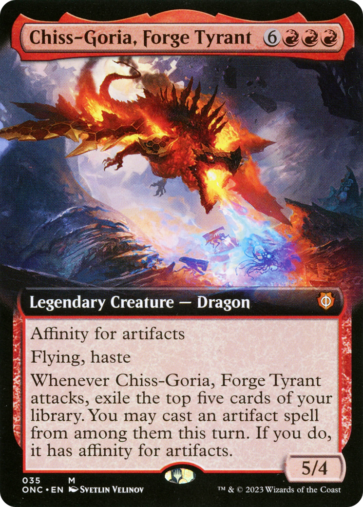 Chiss-Goria, Forge Tyrant (Extended Art) [Phyrexia: All Will Be One Commander] | Total Play