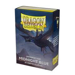 Dragon Shield: Japanese Size 60ct Sleeves - Midnight Blue (Matte) | Total Play