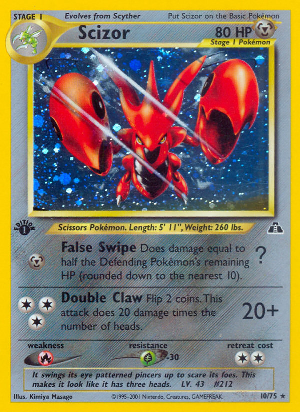 Scizor (10/75) [Neo Discovery 1st Edition] | Total Play