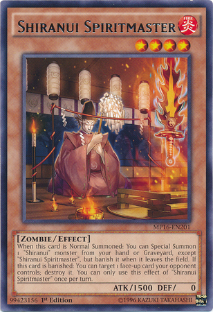 Shiranui Spiritmaster [MP16-EN201] Rare | Total Play