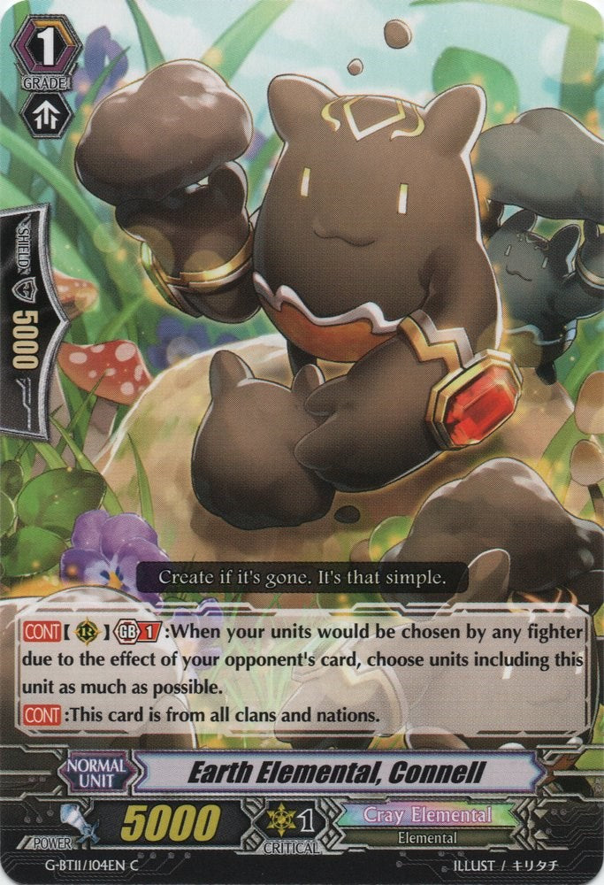 Earth Elemental, Connell (G-BT11/104EN) [Demonic Advent] | Total Play