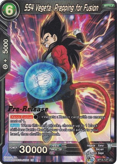 SS4 Vegeta, Prepping for Fusion (BT14-127) [Cross Spirits Prerelease Promos] | Total Play