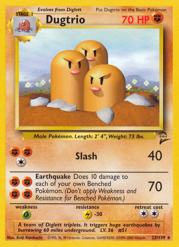 Dugtrio (23/130) [Base Set 2] | Total Play