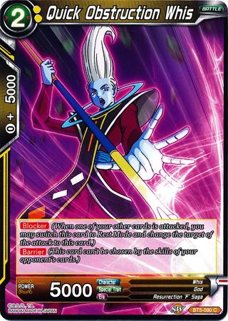 Quick Obstruction Whis (BT5-090) [Miraculous Revival] | Total Play