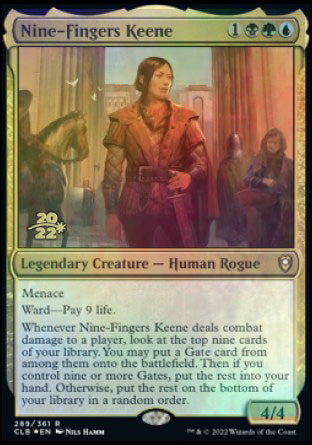 Nine-Fingers Keene [Commander Legends: Battle for Baldur's Gate Prerelease Promos] | Total Play