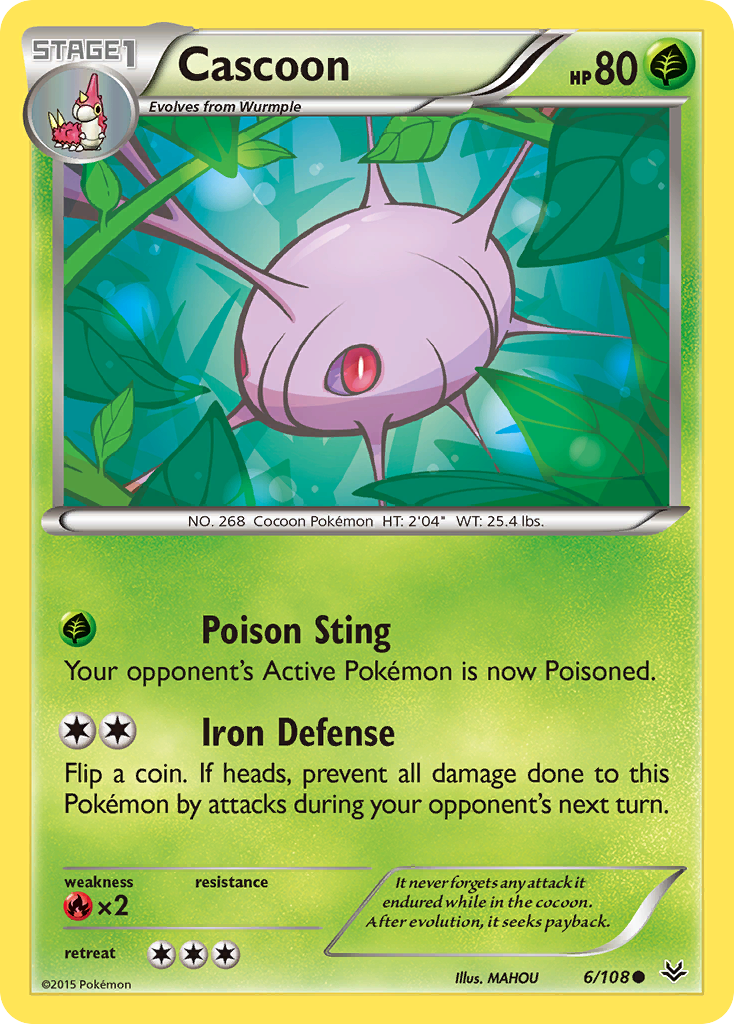 Cascoon (6/108) [XY: Roaring Skies] | Total Play