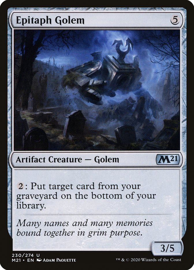 Epitaph Golem [Core Set 2021] | Total Play