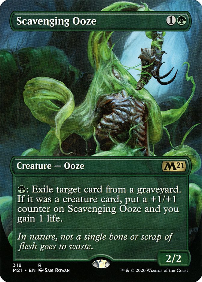 Scavenging Ooze (Borderless Alternate Art) [Core Set 2021] | Total Play