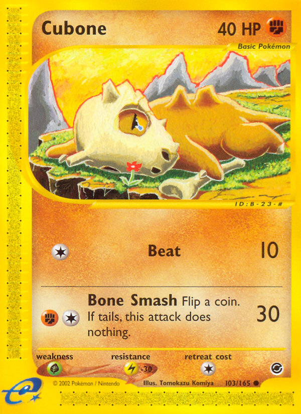 Cubone (103/165) [Expedition: Base Set] | Total Play