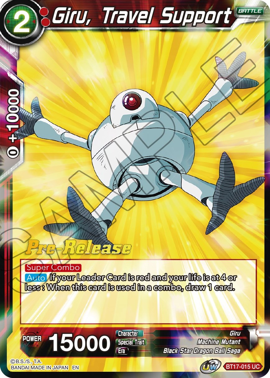 Giru, Travel Support (BT17-015) [Ultimate Squad Prerelease Promos] | Total Play