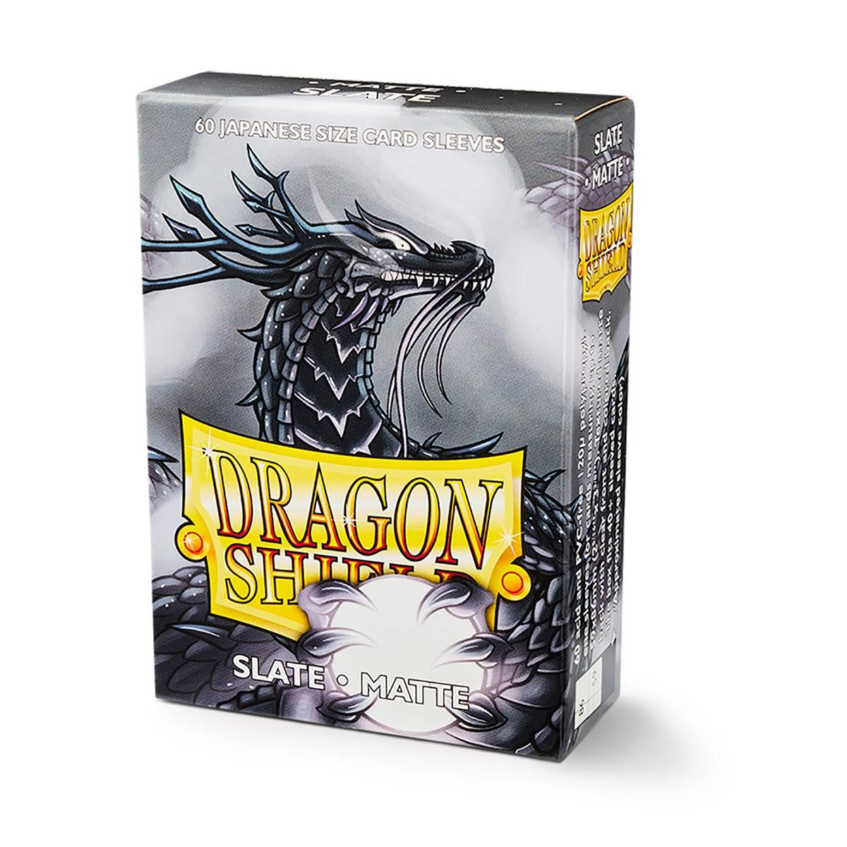 Dragon Shield: Japanese Size 60ct Sleeves - Slate (Matte) | Total Play