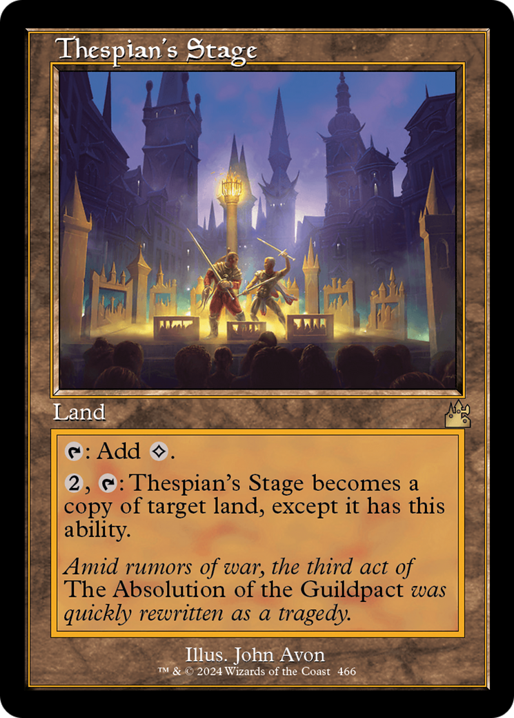 Thespian's Stage (Retro Frame) [Ravnica Remastered] | Total Play