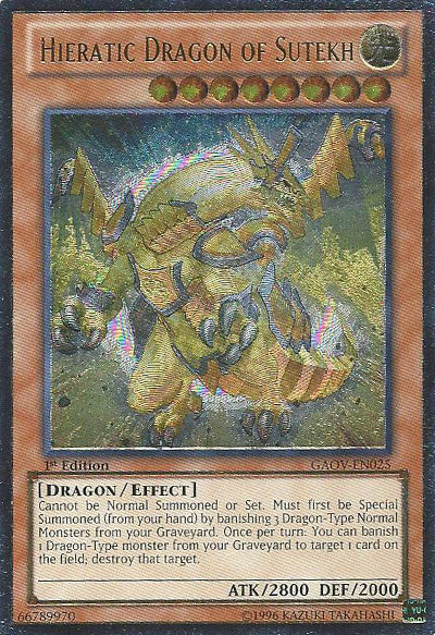 Hieratic Dragon of Sutekh [GAOV-EN025] Ultimate Rare | Total Play