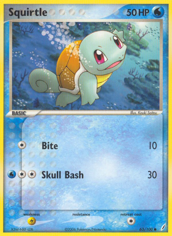 Squirtle (63/100) [EX: Crystal Guardians] | Total Play