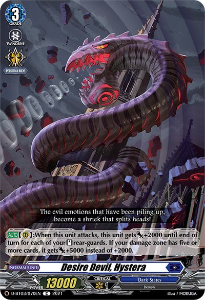 Desire Devil, Hystera (D-BT03/070EN) [Advance of Intertwined Stars] | Total Play