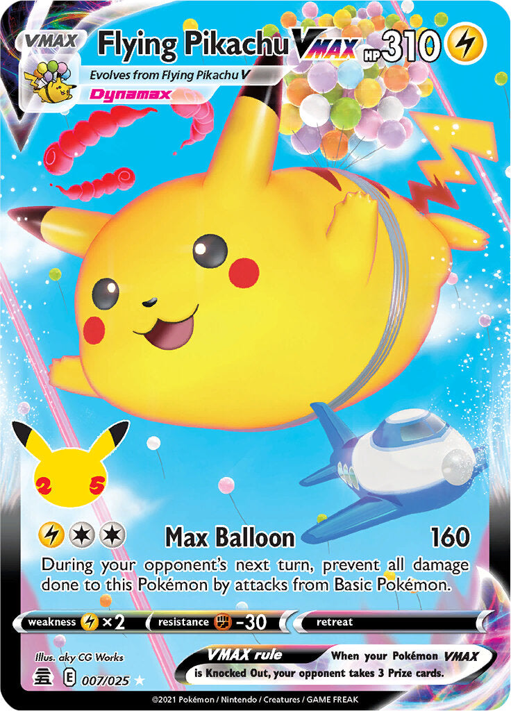 Flying Pikachu VMAX (007/025) [Celebrations: 25th Anniversary] | Total Play