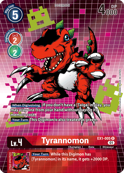 Tyrannomon [EX1-005] (Alternate Art) [Classic Collection] | Total Play