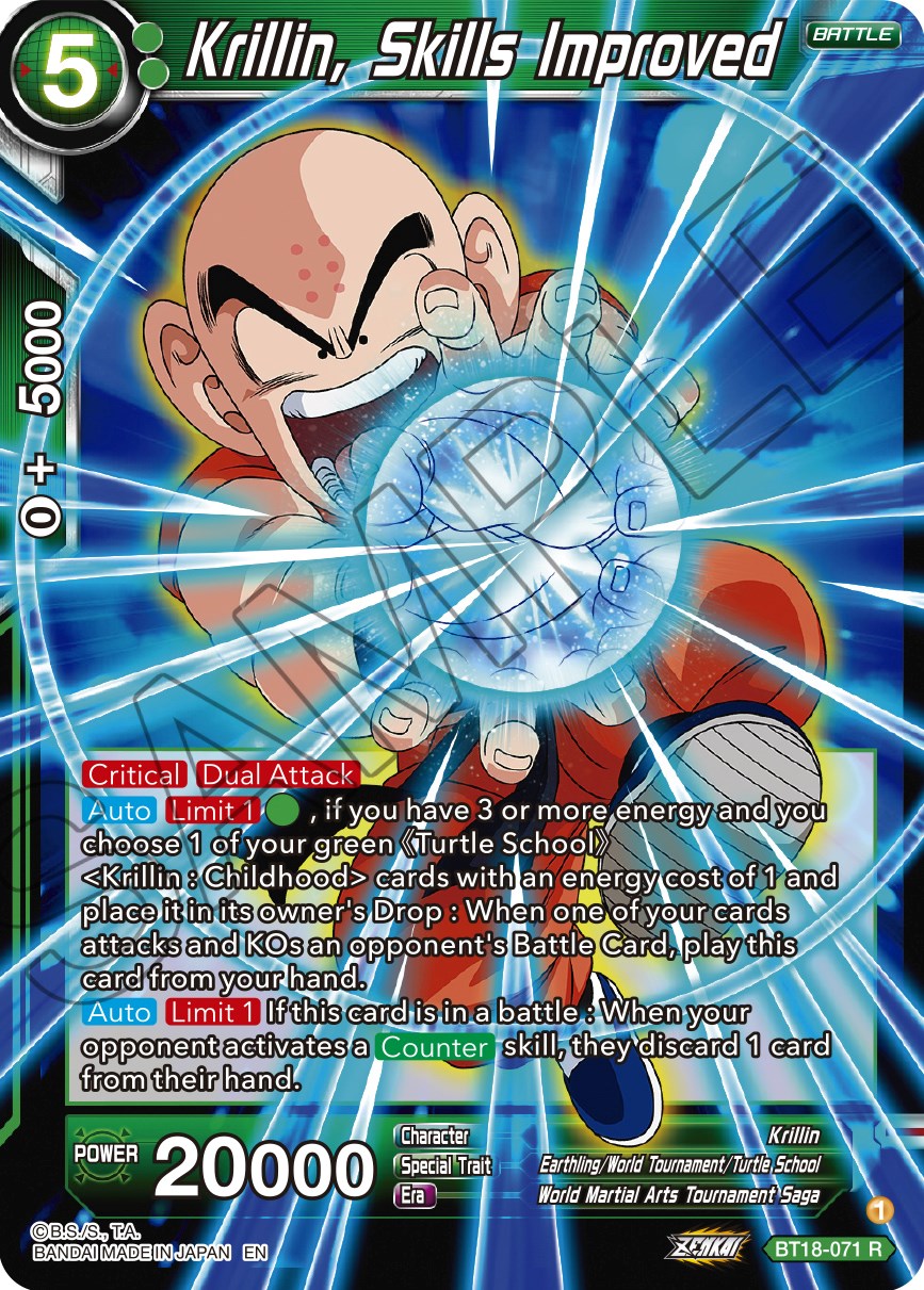 Krillin, Skills Improved (BT18-071) [Dawn of the Z-Legends] | Total Play