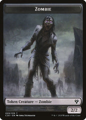 Human Soldier (004) // Zombie Double-Sided Token [Commander 2020 Tokens] | Total Play