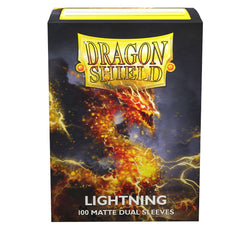 Dragon Shield: Standard 100ct Sleeves - Lightning (Dual Matte) | Total Play