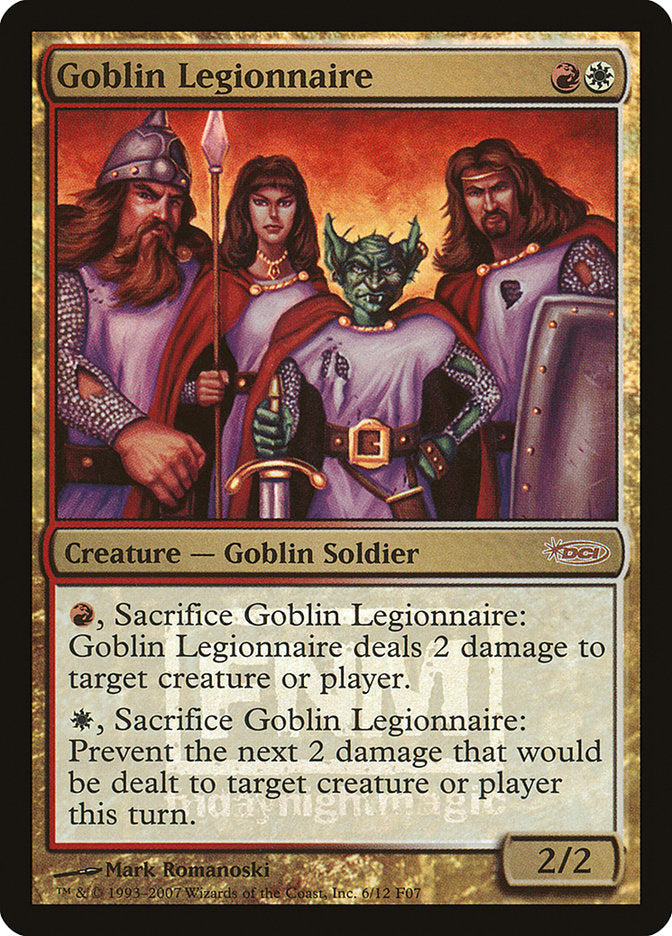 Goblin Legionnaire [Friday Night Magic 2007] | Total Play