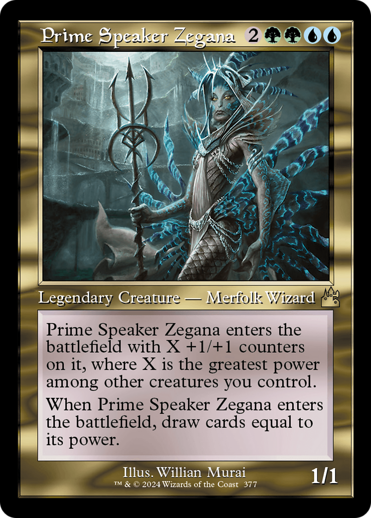 Prime Speaker Zegana (Retro Frame) [Ravnica Remastered] | Total Play