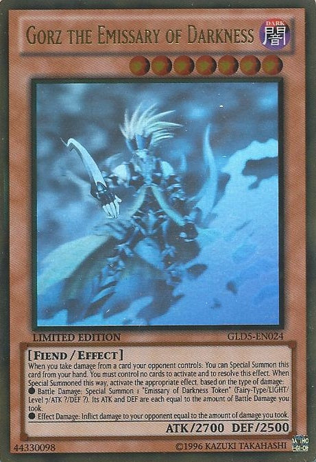 Gorz the Emissary of Darkness [GLD5-EN024] Ghost/Gold Rare | Total Play