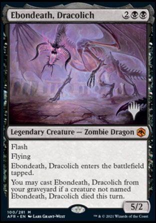 Ebondeath, Dracolich (Promo Pack) [Dungeons & Dragons: Adventures in the Forgotten Realms Promos] | Total Play
