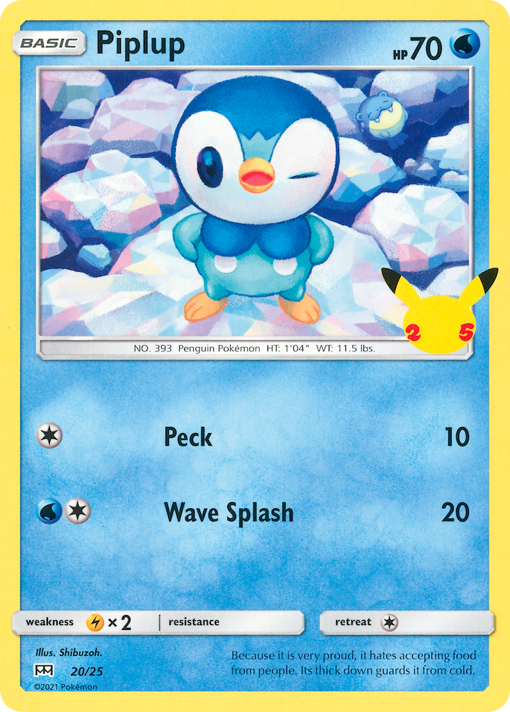 Piplup (20/25) [McDonald's 25th Anniversary] | Total Play