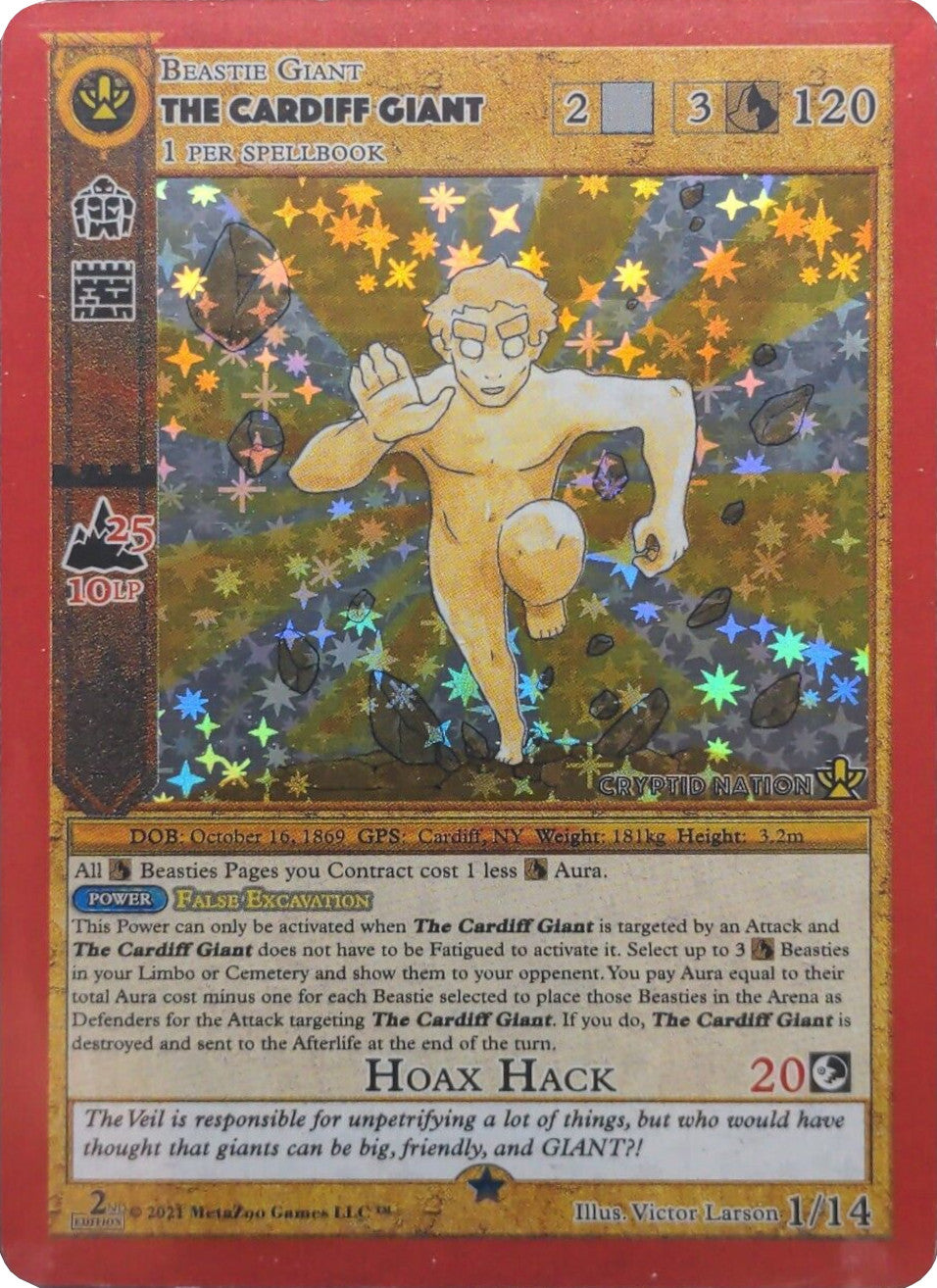 The Cardiff Giant [Cryptid Nation: Second Edition Cardiff Giant Deck] | Total Play