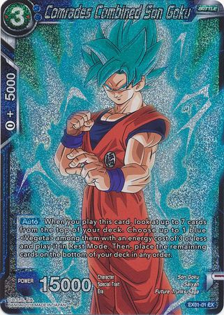 Comrades Combined Son Goku (Foil) (EX01-01) [Mighty Heroes] | Total Play