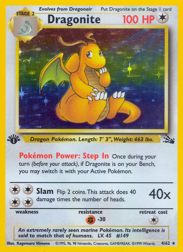 Dragonite (4/62) [Fossil 1st Edition] | Total Play