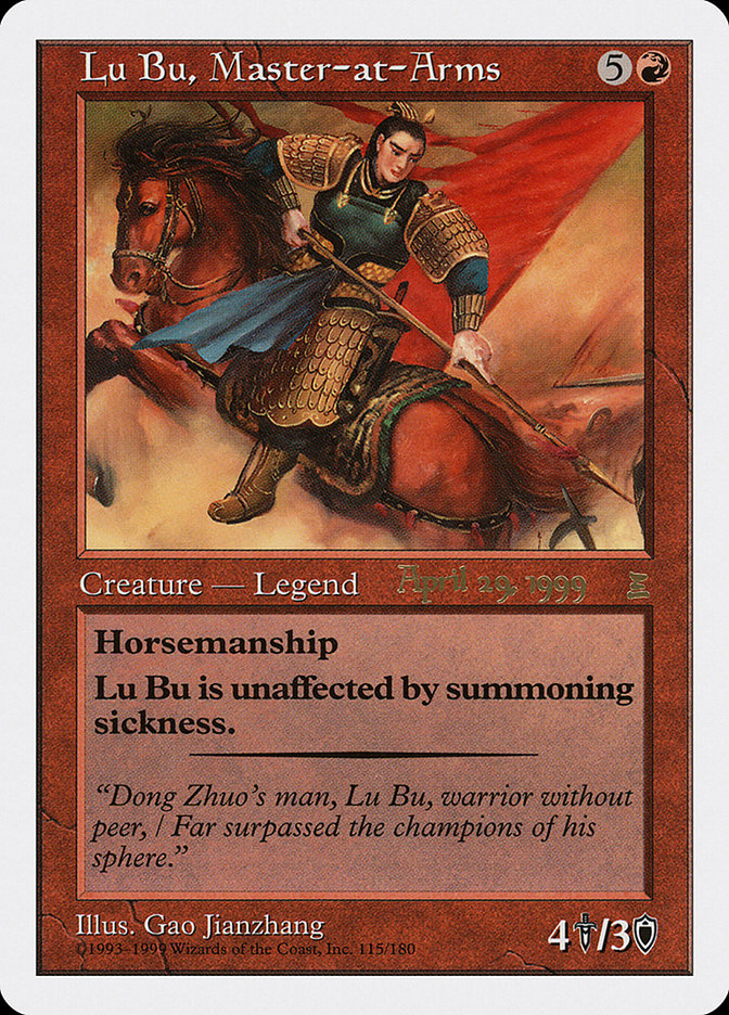 Lu Bu, Master-at-Arms (April 29, 1999) [Portal Three Kingdoms Promos] | Total Play