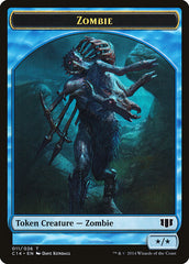 Fish // Zombie (011/036) Double-Sided Token [Commander 2014 Tokens] | Total Play