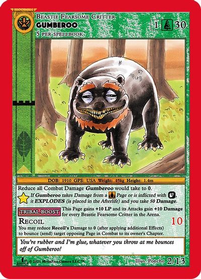 Gumberoo [Cryptid Nation: First Edition Dungavenhooter Deck] | Total Play