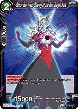 Demon God Towa, Offering of the Dark Dragon Balls (Common) (BT13-139) [Supreme Rivalry] | Total Play