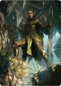 Nissa of Shadowed Boughs 1 Art Card [Zendikar Rising Art Series] | Total Play