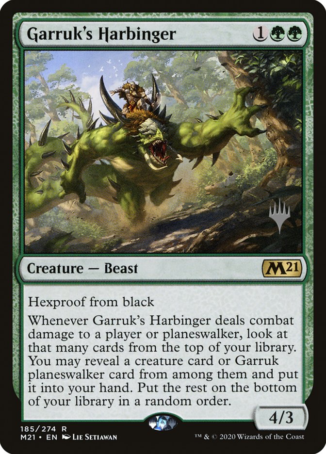 Garruk's Harbinger (Promo Pack) [Core Set 2021 Promos] | Total Play